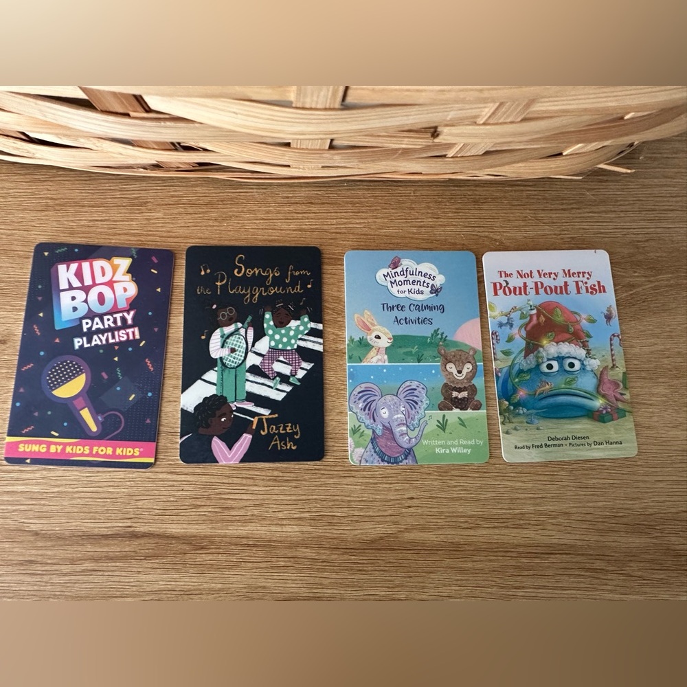 4 Yoto Player Cards